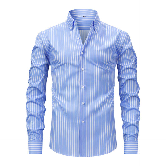 Stylish High-end Striped Mens Shirt